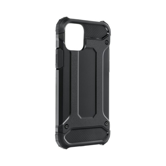 Forcell Armor Case priekš Samsung Galaxy S21 G991 - Melns - triecienizturīgs silikona aizmugures apvalks / bampers-vāciņš