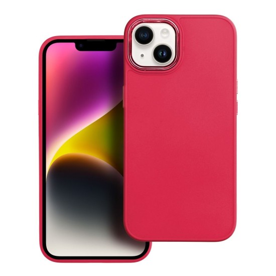 Frame Back Case priekš Apple iPhone 16e - Sārts - matēts silikona aizmugures apvalks / bampers-vāciņš
