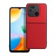 Forcell Noble Back Case priekš Xiaomi Redmi Note 11 Pro / Note 12 Pro 4G - Sarkans - mākslīgās ādas aizmugures apvalks ar iebūvētu metālisku plāksni / bampers-vāciņš 
