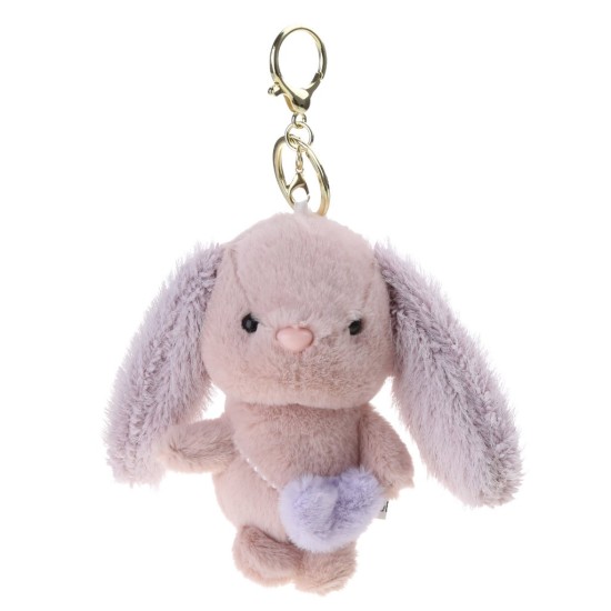 Plush Keychain - Violeta zaķis - Plīša piekarināms aksesuārs / Somas piekariņš