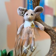 OEM Plush Keychain - Bēša pele