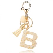 ECarla Pebbles Heart Key Ring -