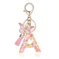 eCarla Butterfly Key Ring - A Pink - Piekarināms aksesuārs / Somas piekariņš