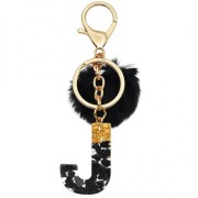 ECarla Pompon Key Ring - J