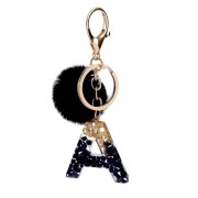 ECarla Pompon Key Ring - A