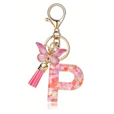 eCarla Butterfly Key Ring - P Pink - Piekarināms aksesuārs / Somas piekariņš