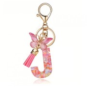 ECarla Butterfly Key Ring - J