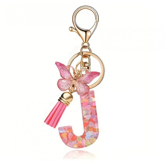 eCarla Butterfly Key Ring - J Pink - Piekarināms aksesuārs / Somas piekariņš