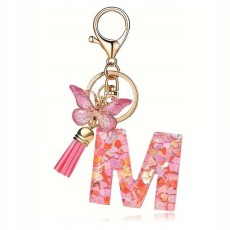 eCarla Butterfly Key Ring - M Pink - Piekarināms aksesuārs / Somas piekariņš