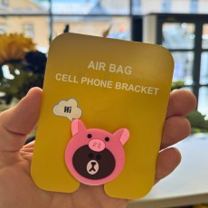 Phone Socket Cute Popping Up Finger Grip Mount - Silicone_12 - Universālais turētājs telefonam