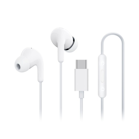 Xiaomi BHR8931GL USB-C oriģinālas stereo austiņas ar mikrofonu un pulti - Baltas