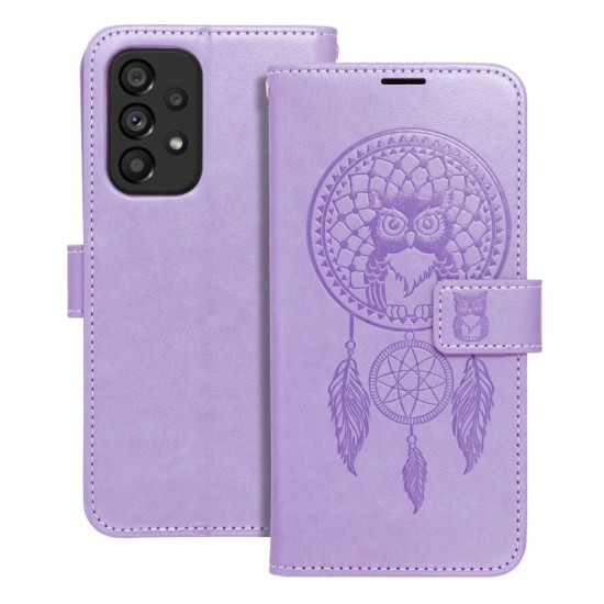 Forcell Mezzo Book Case priekš Samsung Galaxy A16 4G A165 / A16 5G A166 - Violets / Sapņu Ķērājs - sāniski atverams maciņš ar stendu un auklu / grāmatveida maks