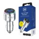 3MK 3in1 PPS Hyper Car Power FM Transmitter Bluetooth 5.3 USB Type-C PD 30W / USB QC 18W - Pelēks - USB FM Transmitteris un auto lādētājs, MP3 Audio atskaņotājs, automašinas bezvadu brīvroku sistēma