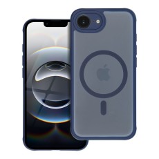 Full Matte MagSafe Back Case priekš Apple iPhone 16e - Zils - matēts silikona-plastikāta aizmugures apvalks / bampers-vāciņš