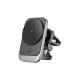 WiWU Universal Magnetic Air Vent Phone Holder with Wireless Charging 15W - Melns - Stiprinājums turētājs uz ventilācija režģa ar iebūvētu bezvadu lādētāju