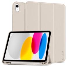 Tech-Protect SC Pen Book Case priekš Apple iPad 10.9 (2022) / 11 (2025) - Bēšs - sāniski atverams maciņš ar magnētu un stendu