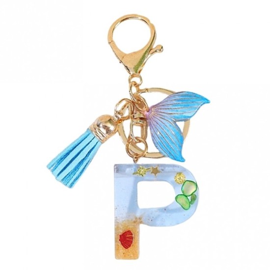eCarla Marine Seashells Key Ring - P - Piekarināms aksesuārs / Somas piekariņš