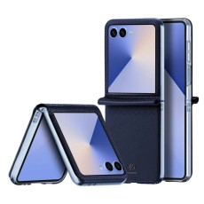 Dux Ducis Bril Case priekš Samsung Galaxy Flip7 5G - Zils - mākslīgās ādas aizmugures apvalks / vāciņš