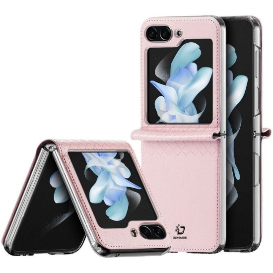 Dux Ducis Bril Case priekš Samsung Galaxy Flip7 5G - Rozā - mākslīgās ādas aizmugures apvalks / vāciņš