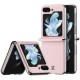 Dux Ducis Bril Case priekš Samsung Galaxy Flip7 5G - Rozā - mākslīgās ādas aizmugures apvalks / vāciņš
