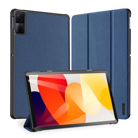 Dux Ducis Domo series priekš Xiaomi Redmi Pad SE 11.0  - Tumši Zils - sāniski atverams maciņš ar magnētu un stendu