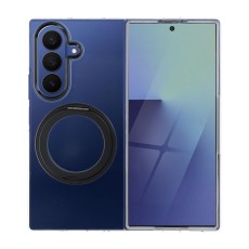 Bracket Case with Ring / Stand priekš Samsung Galaxy Fold7 5G - Caurspīdīgs - plastikāta aizmugures apvalks ar turētājus / statīvu