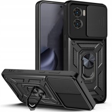 Tech-Protect Camshield Pro Back Case priekš Xiaomi Poco X7 Pro - Melns - triecienizturīgs silikona-plastikāta aizmugures apvalks ar gredzenu / bampers-vāciņš