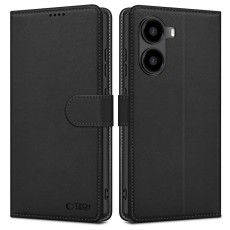 Tech-Protect Wallet Book Case priekš Xiaomi Poco X7 Pro - Melns - sāniski atverams maciņš ar magnētu un stendu / grāmatveida maks