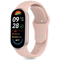 Tech-Protect Iconband Pure priekš Xiaomi Mi Smart Band 8 / 9 / 10 - Rozā - silikona siksniņa viedpulksteņiem