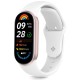 Tech-Protect Iconband Pure priekš Xiaomi Mi Smart Band 8 / 9 / 10 - Balts - silikona siksniņa viedpulksteņiem