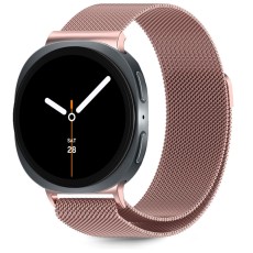 Tech-Protect Magnetic Milanese Band priekš Samsung Galaxy Watch 8 (40 / 44mm) / Classic (46mm) - Rozā Zelts - nerūsējošā tērauda siksniņas (jostas) priekš pulksteņiem