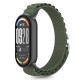 Tech-Protect Nylon Pro priekš Xiaomi Mi Smart Band 8 / 9 / 10 - Tumši Zaļš - neilona siksniņa viedpulksteņiem