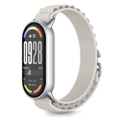 Tech-Protect Nylon Pro priekš Xiaomi Mi Smart Band 8 / 9 / 10 - Pelēks - neilona siksniņa viedpulksteņiem