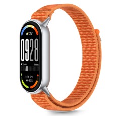 Tech-Protect Nylon Stripe priekš Xiaomi Mi Smart Band 8 / 9 / 10 - Oranžs / Pelēks - neilona siksniņa viedpulksteņiem