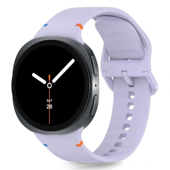 Tech-Protect Silicone Strap priekš Samsung Galaxy Watch 8 (40 / 44mm) / Classic (46mm) - Gaiši Violets - silikona siksniņas (jostas) priekš pulksteņiem