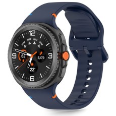Tech-Protect Silicone Strap priekš Samsung Galaxy Watch 8 (40 / 44mm) / Classic (46mm) - Tumši Zils - silikona siksniņas (jostas) priekš pulksteņiem