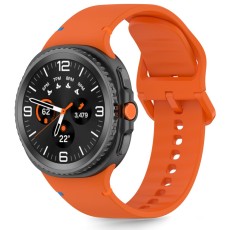 Tech-Protect Silicone Strap priekš Samsung Galaxy Watch 8 (40 / 44mm) / Classic (46mm) - Oranžš - silikona siksniņas (jostas) priekš pulksteņiem