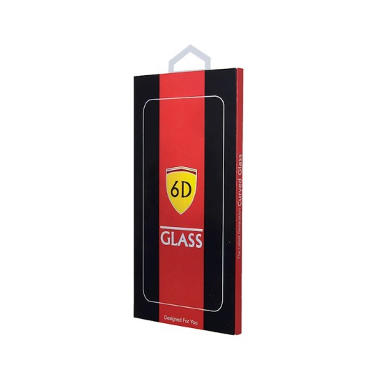 Full Glue 6DTempered Glass screen protector priekš Samsung Galaxy A52 4G A525 / A52 5G A526 / A52s 5G A528 - Melns - Ekrāna Aizsargstikls / Bruņota Stikla Aizsargplēve