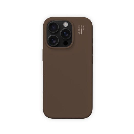 iDeal of Sweden Silicone Back Case priekš Apple iPhone 16 Pro - Mocha Mousse - silikona aizmugures apvalks / bampers-vāciņš