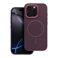 Frame MagSafe Back Case priekš Apple iPhone 15 - Violets - matēts silikona aizmugures apvalks / bampers-vāciņš