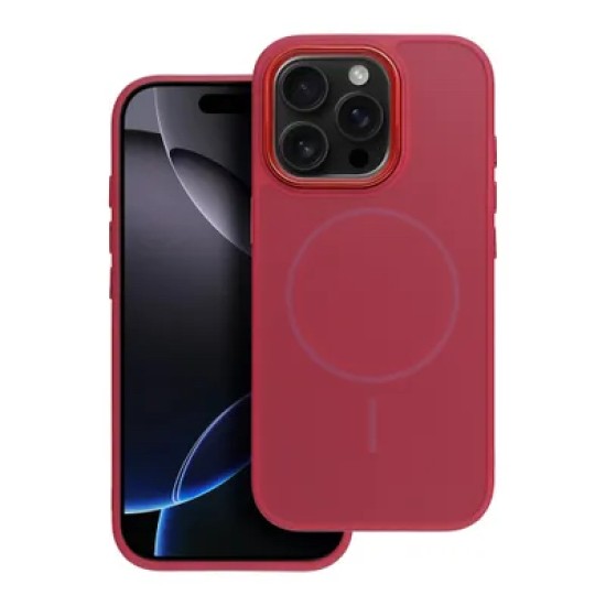 Frame MagSafe Back Case priekš Apple iPhone 15 - Sārts - matēts silikona aizmugures apvalks / bampers-vāciņš