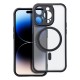 Full Matte MagSafe Back Case priekš Samsung Galaxy A16 4G A165 / A16 5G A166 - Melns - matēts silikona-plastikāta aizmugures apvalks / bampers-vāciņš