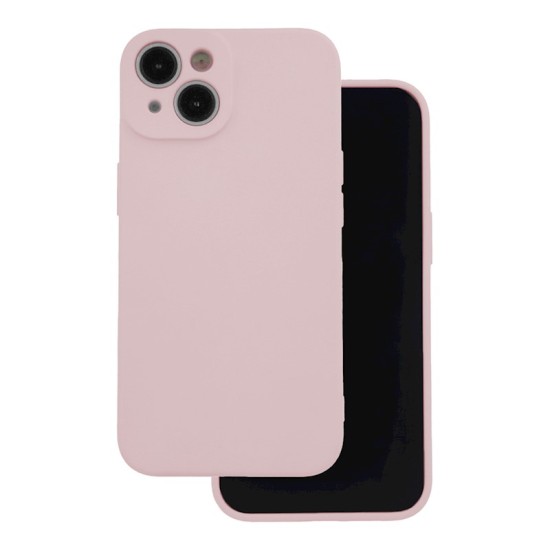 OEM Silicone Back Case (Microfiber Soft Touch) priekš Apple iPhone 15 - Gaiši Rozā - matēts silikona aizmugures apvalks