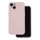 OEM Silicone Back Case (Microfiber Soft Touch) priekš Apple iPhone 15 - Gaiši Rozā - matēts silikona aizmugures apvalks