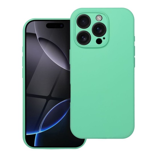 OEM Silicone Back Case with MagSafe (Microfiber Soft Touch) priekš Apple iPhone 16 Pro - Tirkīzs - matēts silikona aizmugures apvalks / bampers-vāciņš