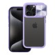 Slider Back Case priekš Apple iPhone 15 - Violets - silikona aizmugures apvalks / bampers ar kameras aizsargmehānismu