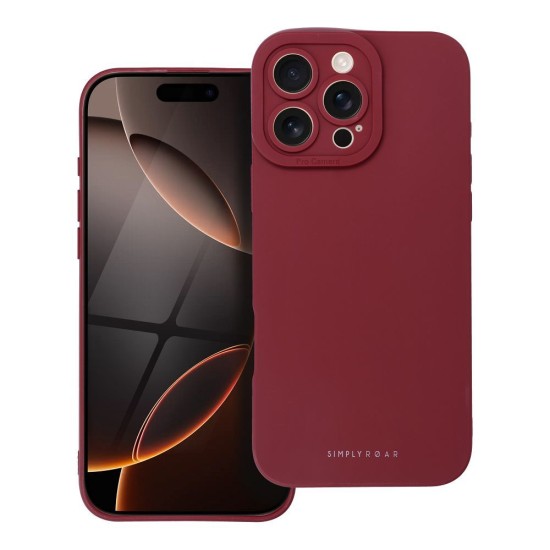 Roar Luna Back Case priekš Apple iPhone 16 Pro Max - Sarkans - silikona aizmugures apvalks / bampers-vāciņš
