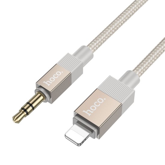 Hoco UPA32A 3.5mm Male to Lightning Stereo Aux Audio cable (length: 1M) - Zelts - audio vads kabelis