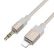 Hoco UPA32A 3.5mm Male to Lightning Stereo Aux Audio cable (length: 1M) - Zelts - audio vads kabelis