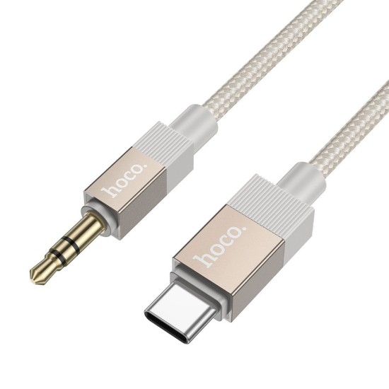Hoco UPA32A 3.5mm Male to Type-C Stereo Aux Audio cable (length: 1M) - Zelts - audio vads kabelis